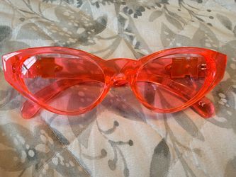 Versace Cat-Eye Sunglasses Hot Pink Transparent