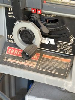 Craftsman 10” Table Saw Like NEW - used 3 times