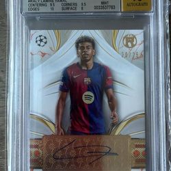 2024-25 Topps Reverence UEFA Club Competitions Autos  Orange #RAL Lamine Yamal