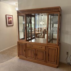 Wooden China Cabinet /Hutch 