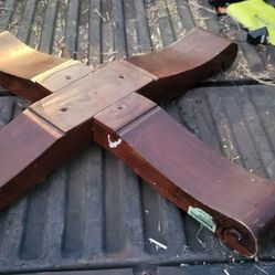 Reclaimed Wood Tablebase Legs.