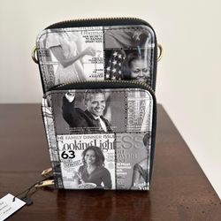 Women Michelle, Obama Crossbody Bags Black/ White $19