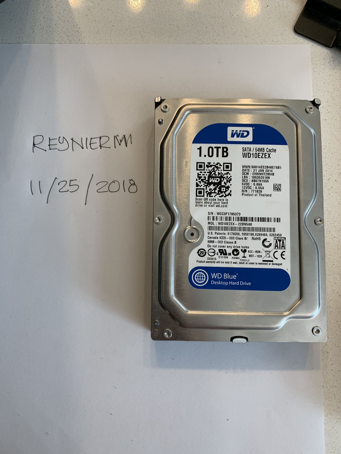 Western Digital WDC WD10EZEX-22BN5A0