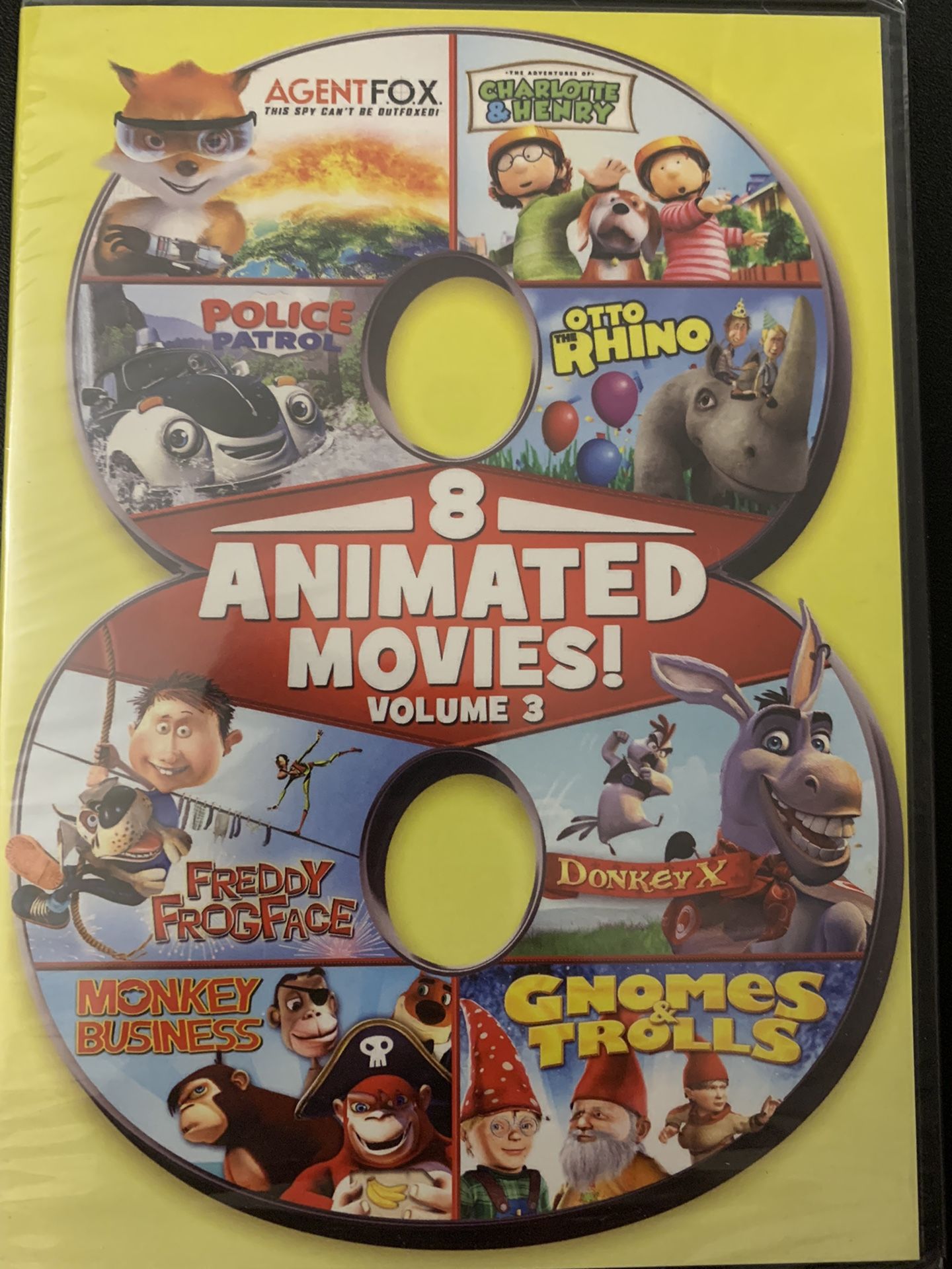 8 ANIMATED Movies! Volume 3 (DVD) NEW!