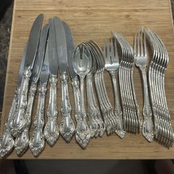 Towle Spanish Provincial Sterling Flatware Set For 8