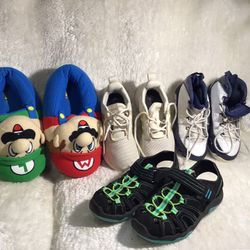 Super Mario Slippers /Adidas /Jordan/Sandals/ Size 13 All $30