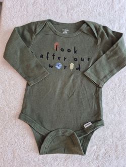 NEW! Gerber Onesies Baby Bodysuit, Long Sleeve,  3-6  mo