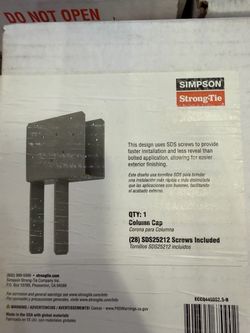 New Simpson Strong Tie Column Cap ECCQ44SDS2.5-R.