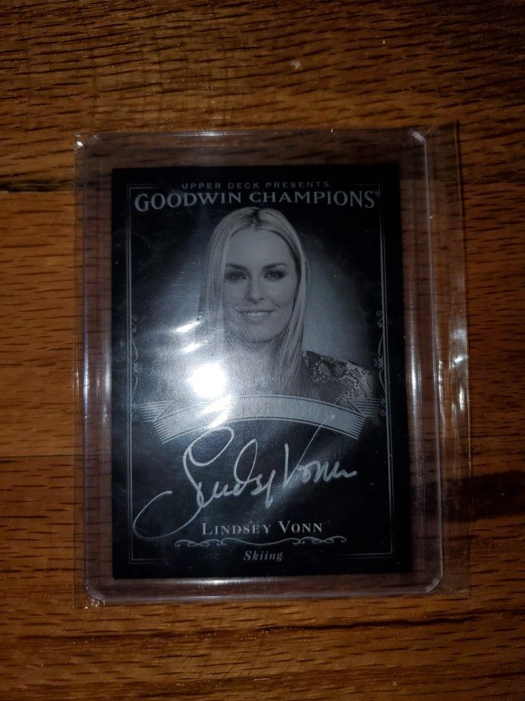 Upper Deck Olympian Lindsey Vonn Auto Card