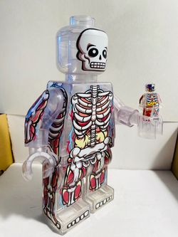 Transparent Skeleton Invisible Man 9in Giant XL Big Figure LEGO Compatible