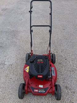 Gas lawnmower gts super recycler Toro