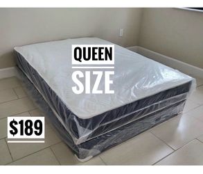 Queen Mattress Set – Medium – Brand New – Delivery Available 🚚