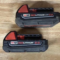 Milwaukee M18 + M12 Batteries Available