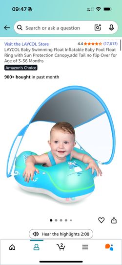 Baby swimming float 