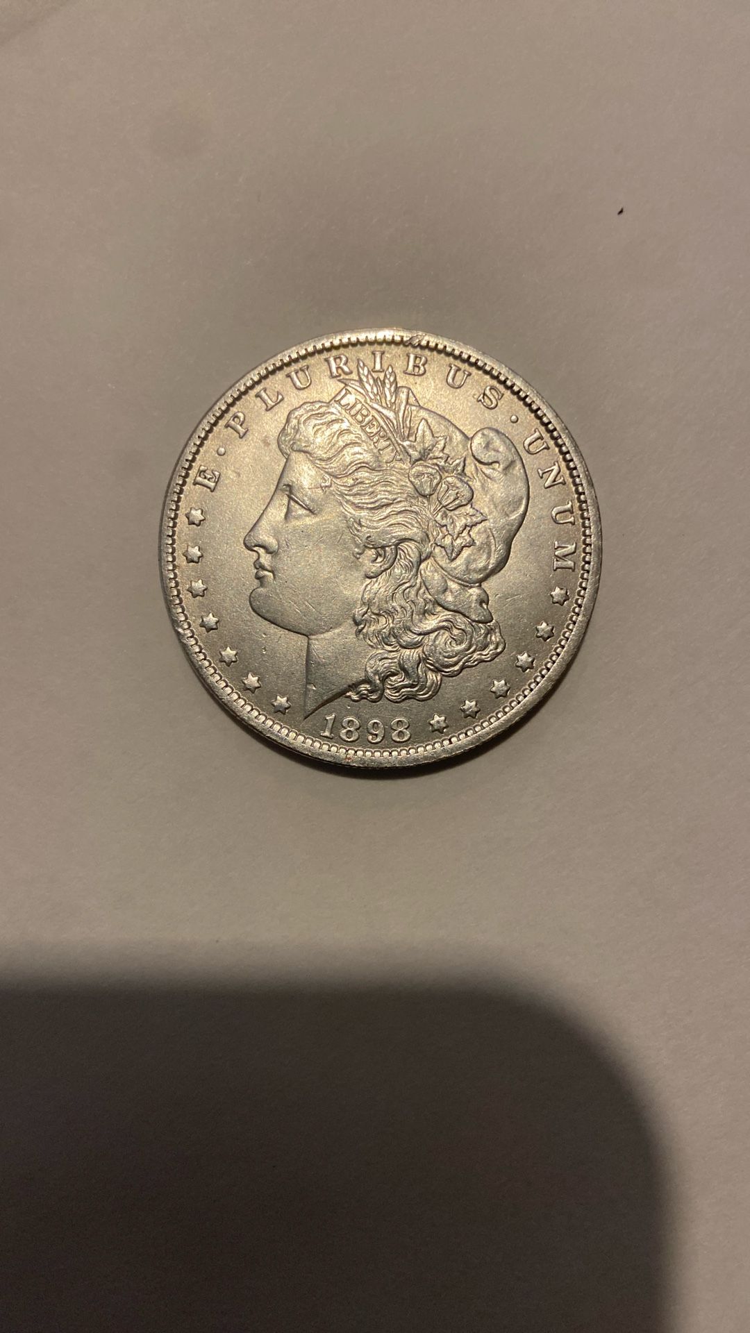 1898 Morgan silver dollars uncirculated