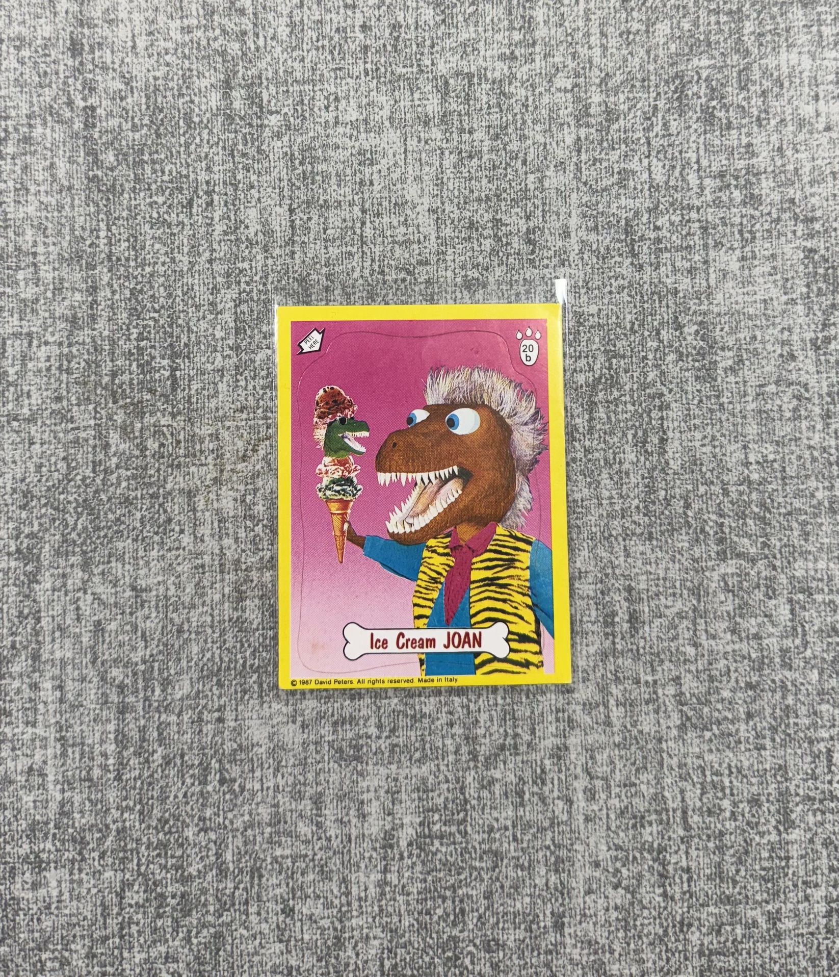 Rare Vintage 1st Series 1987 Ice Cream JOAN Sticker Card