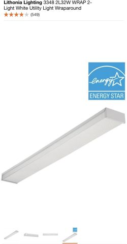 Light T8 2 Lamp Lithonia Narrow Wrap New