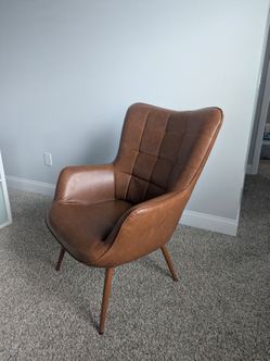 Aichele Faux Leather Wingback Chair