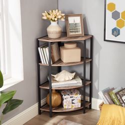 【Free shipping】4-tier corner shelf, multi-purpose display and storage rack