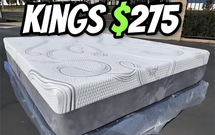 King Organic Hybrid Cool Gel Memory Foamm Matres!!