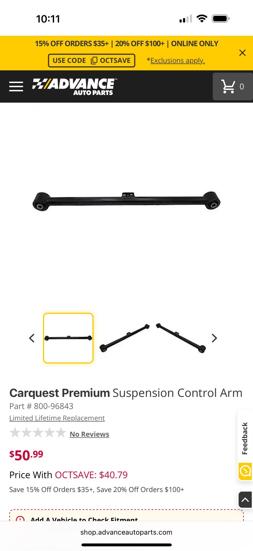 Carquest Premium Suspension Control Arm