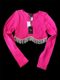 Sincerely Jules size L crop top color fiusha