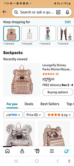 Loungefly Disney Parks Minnie Mouse Mini Backpack