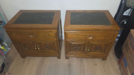 Mid-century Chinoiserie nightstands