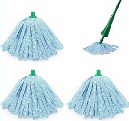 3 Pack Microfiber Mop Head Replacement Compatible with Libman Heavy Duty Wonder Mop Refill, Absorbent & Self Wringing, Washable & Reusable Replacement