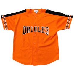 BALTIMORE ORIOLES ORANGE BASEBALL VINTAGE STARTER JERSEY MENS XL