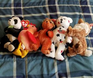 5 Beanie Babies