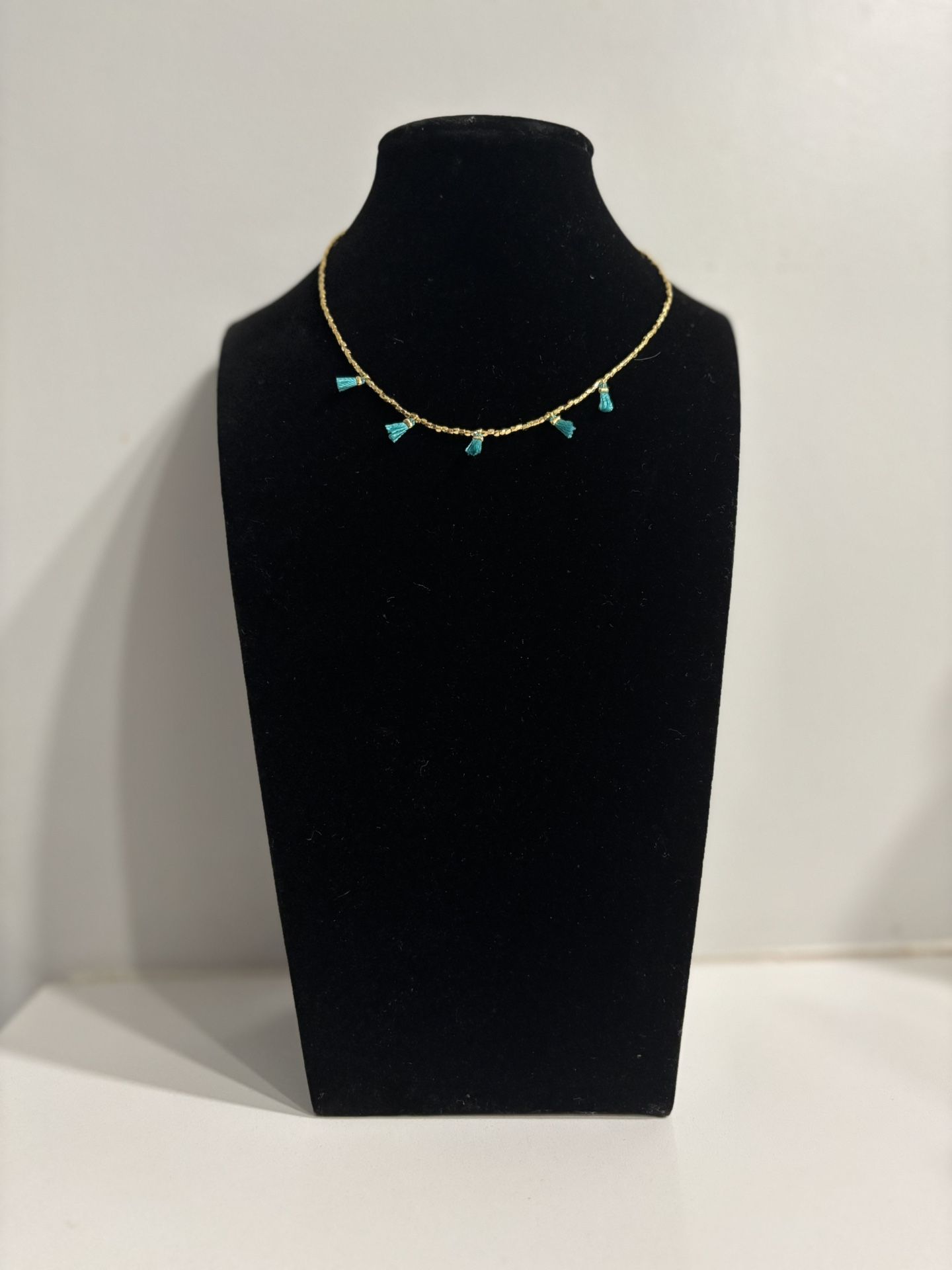 Playa Beaded Tassel Choker