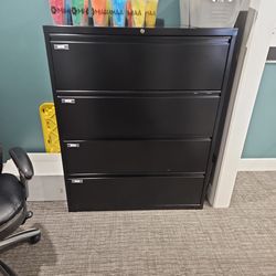 THREE    4drawer Lateral Filing Cabinets