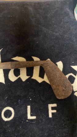 Rusty Hickory Shaft Golf Club