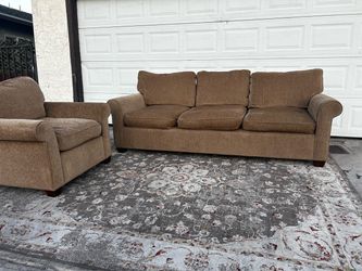 Beautiful 2pc Feather filled Couch set - READ Description
