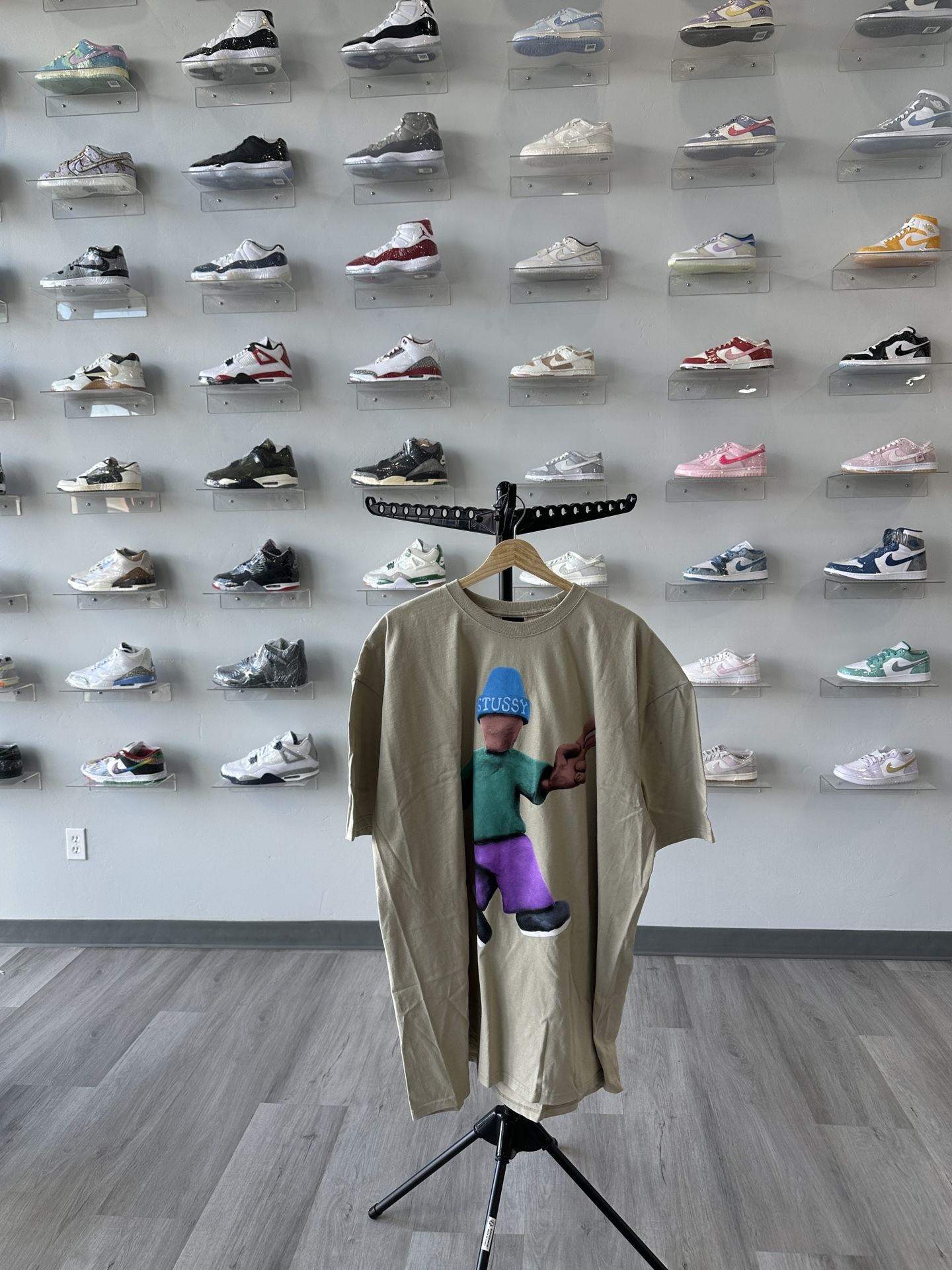 Brand New Stussy Peace & Prosperity Tee Khaki Size XXL