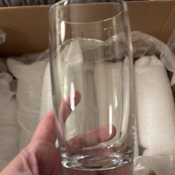 Set Of 12 Crate And Barrel Otis Highball Glasses 