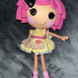 Lalaloopsy Bitty Buttons Crumbs Sugar Cookie 12" Full Size Doll Pink Hair 2009