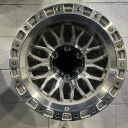 17” LOCK OFF-ROAD COMBAT WHEELS IN STOCK MACHINED POLISH FINISH 800$ SET OF FOUR PAYMENT LANS AVAILABLE