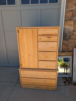 Solid Wood Dresser Wardrobe