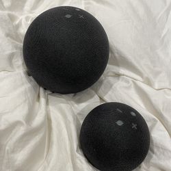 Amazon Alexa Echo and Echo Dot Smart Speakers (4th Gen, Black)