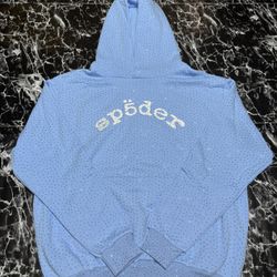 Sky Blue Rhinestone Hoodie – Size Medium – New w/ Tags & Bag