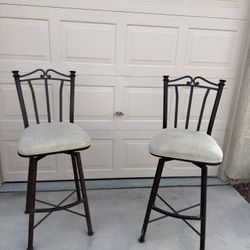 Two Counter Height Bar Stools