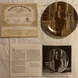 Gone With The Wind Collector Plate RHETT Butler, Clark Gable, w/ CofA
