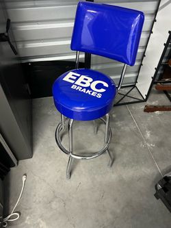 EBC Brakes Branded Shop Stool with Backrest