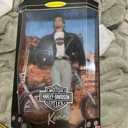 Collectors Edition, R Davidson, Motorcycle Ken Barbie 1998