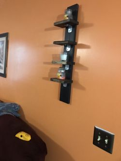 Wall mount 4 tier shelving .....(2 for $25)....::shipping available