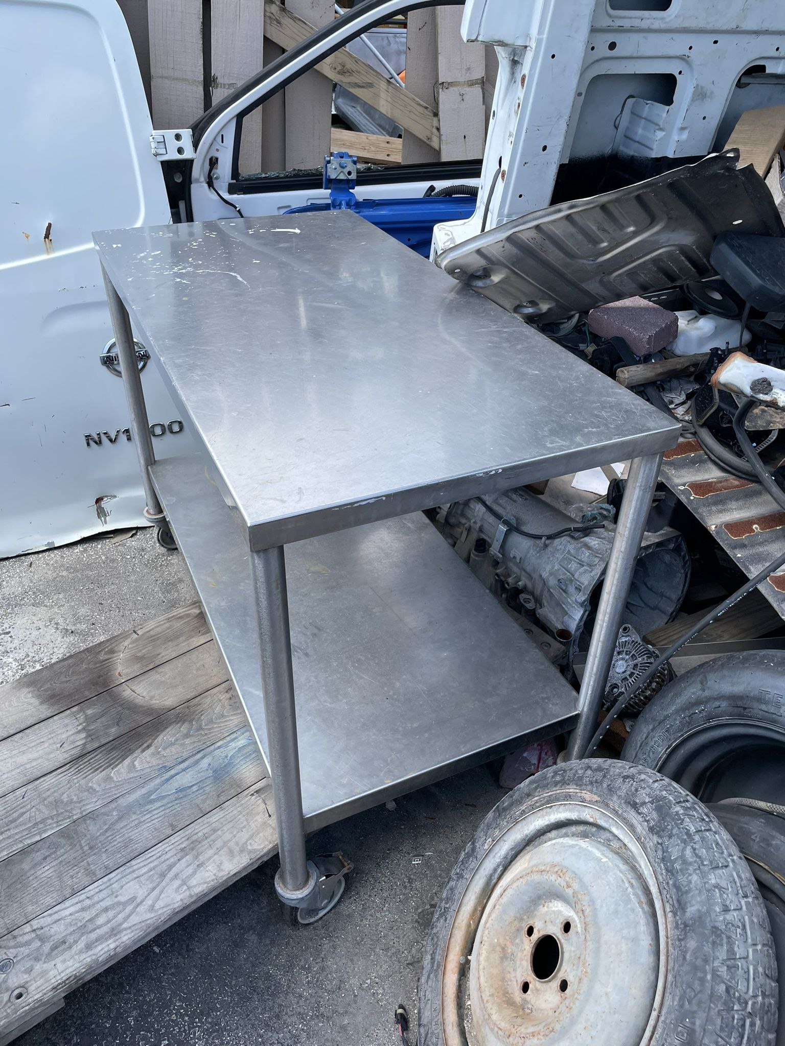 Metal Table Cart