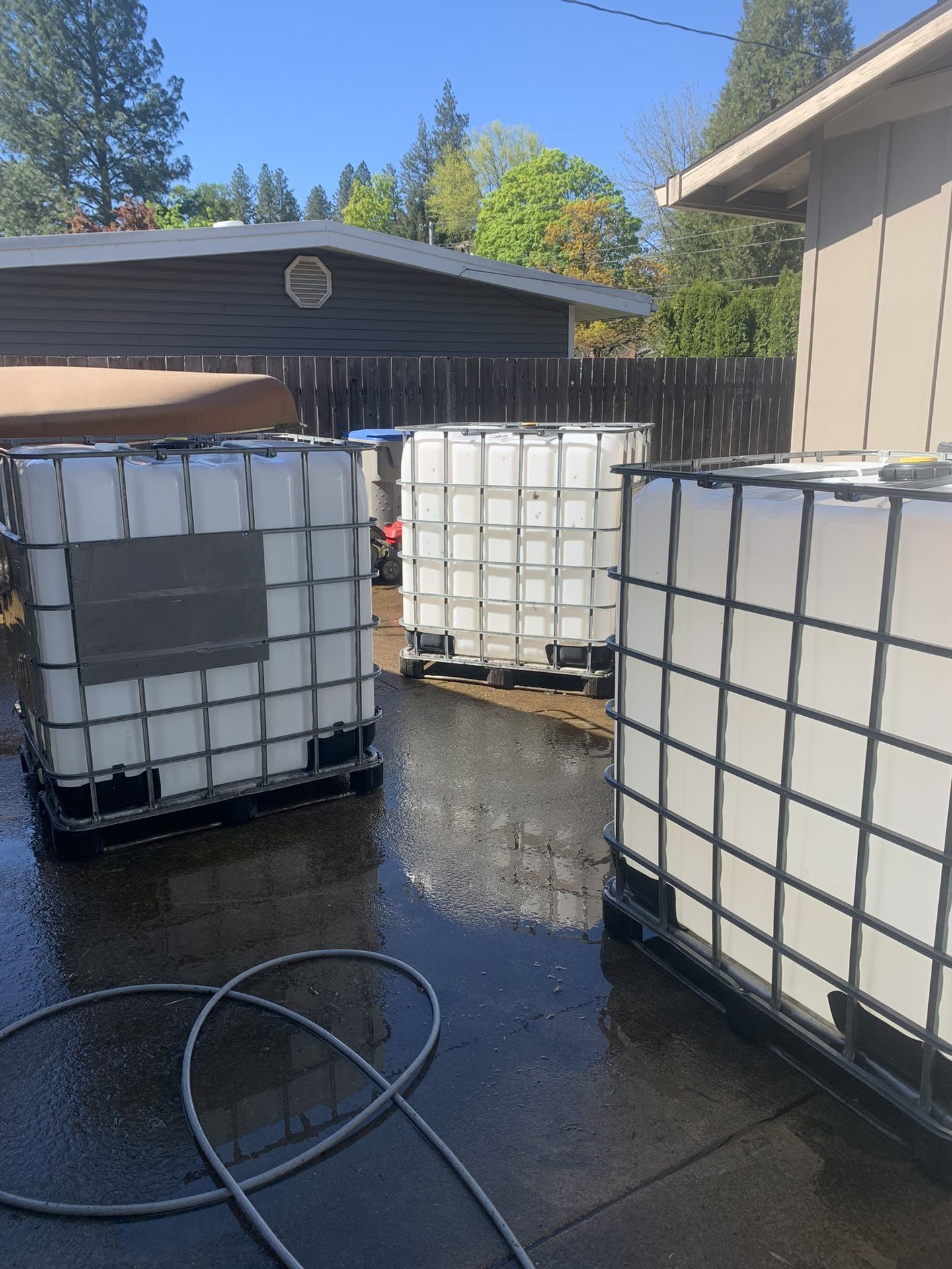 360 Gal. Containers Used For Rain Water Storage 