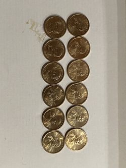 12 Coins Of One Dollar 